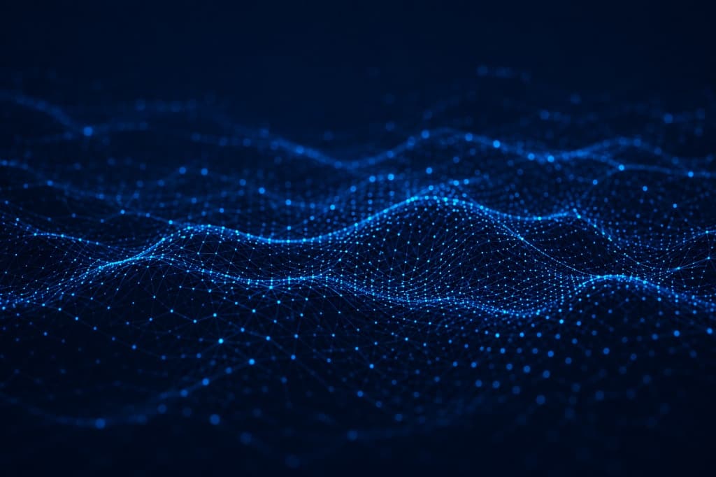 AI Leadership abstract digital network neural mesh